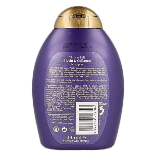 OGX Shampooing Thick & Full Biotine & Collagène bio 385 ml