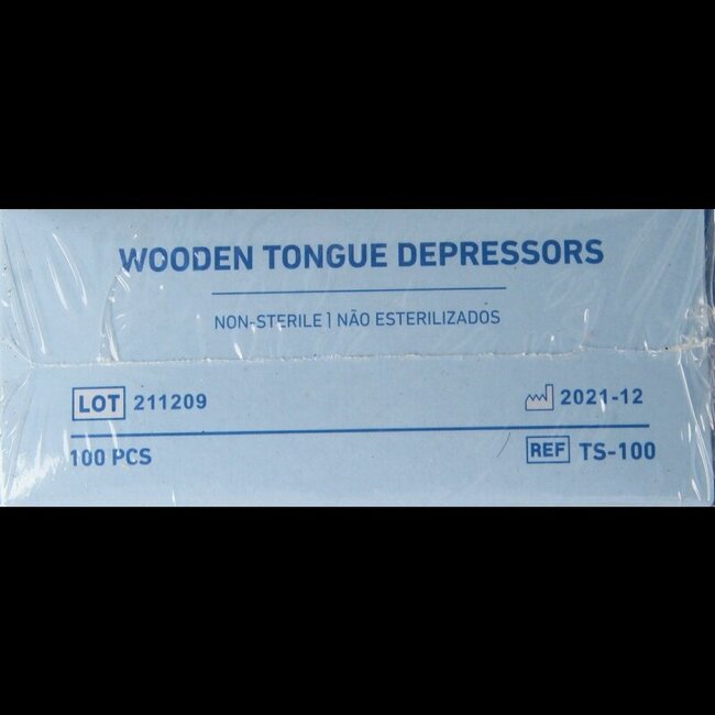 Romed Tongspatel hout 150x18mm 100 Stuks