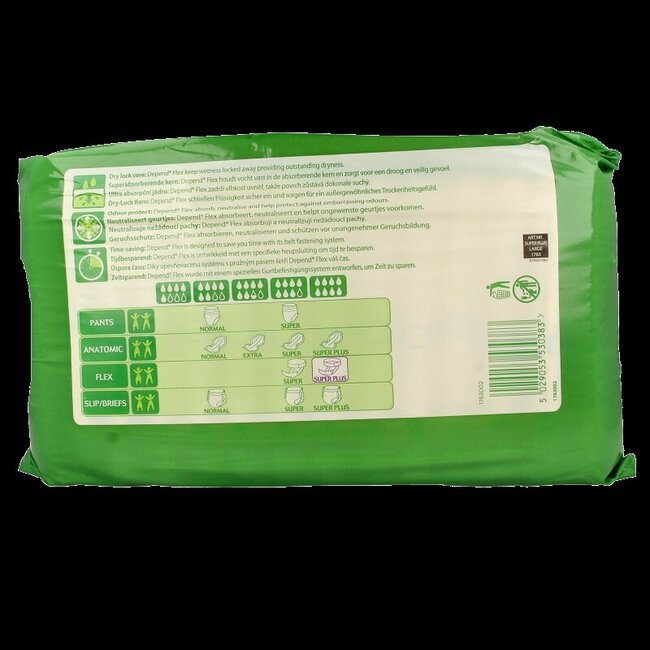 Depend Flex super+ taille L 14 pièces