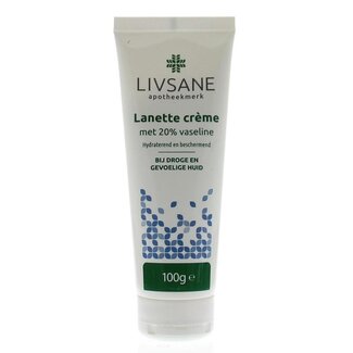 Livsane Lanette creme met 20% vaseline in tube 100 Gram