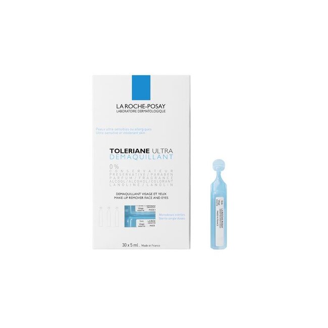 Toleriane ultra demaquillant ampul gelaat en ogen 30 Stuks