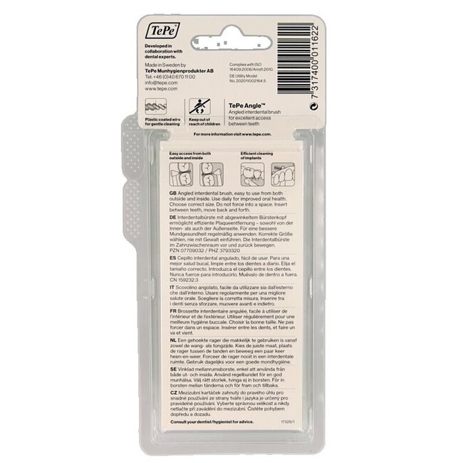 TePe Angle vert 0,8 mm taille 5 6 pièces