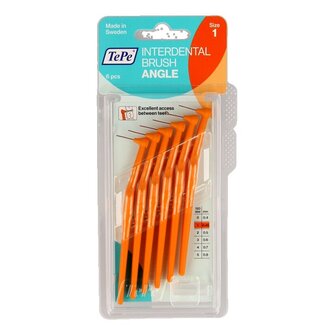 TePe TePe Angle orange 0.45 mm taille 1, 6 pièces