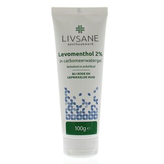 Livsane Levomenthol 2% in carbomeerwatergel 1% in tube 100 Gram