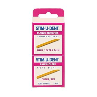 Stimudent Tandenstokers dun 4 x 40 stuks 160 Stuks