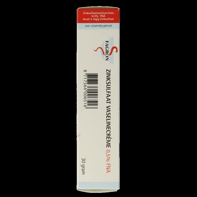 Fagron Zinksulfaat vaselinecreme 0.5% FNA 30 Gram