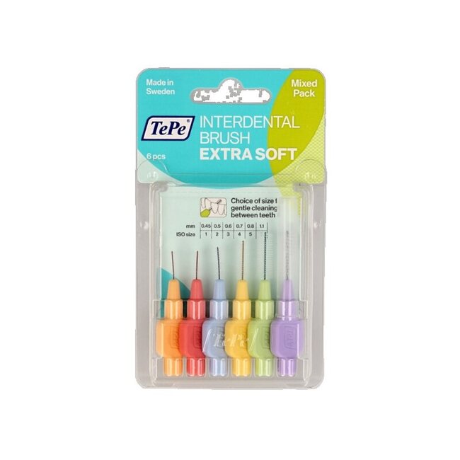 Interdentale rager x-soft gemengd 6 Stuks