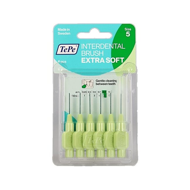 Interdentale rager extra soft licht groen maat 5 6 Stuks