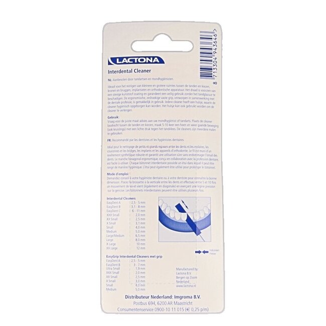 Lactona Easygrip ultra small 1,9 mm 6 pièces