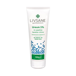 Livsane Ureum 5% in vaselinelanettecreme in tube 100 Gram