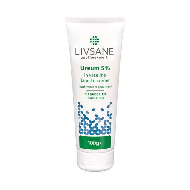 Ureum 5% in vaselinelanettecreme in tube 100 Gram