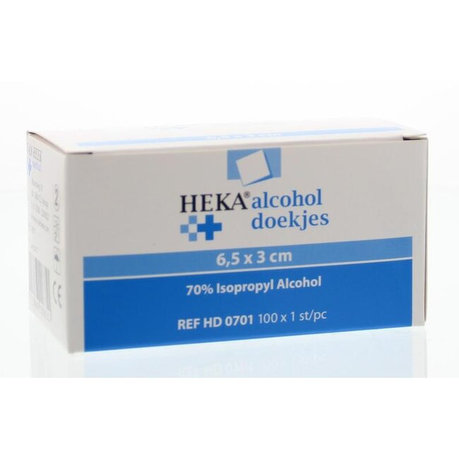 Alcoholdoekjes 6.5 x 3cm 100 Stuks
