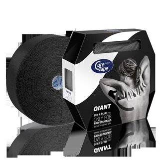 Cure Tape Kinesiotape giant zwart 5cm x 31.5m 1 Stuks