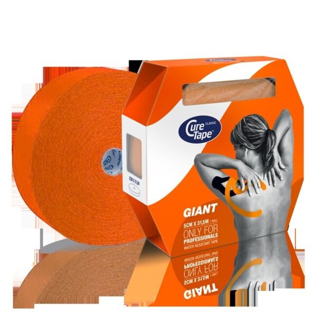 Kinesiotape giant oranje 5cm x 31.5m 1 Stuks