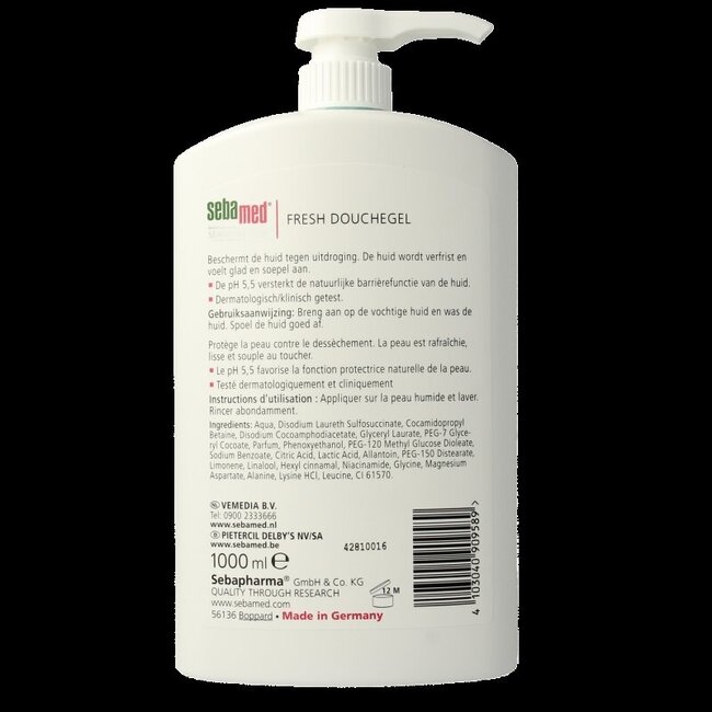Sebamed Douchegel pomp 1 Liter