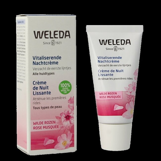 Weleda Wilde rozen vitaliserende nachtcreme 30 Milliliter