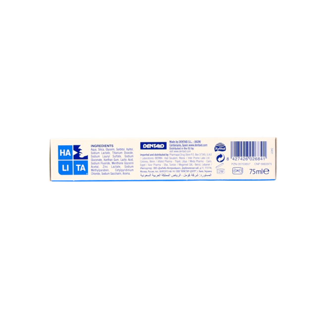 Dentifrice au fluor Halita 75 ml