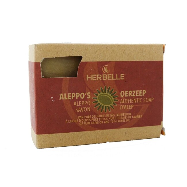 Aleppo zeep olijf + 16% laurier 180 Gram