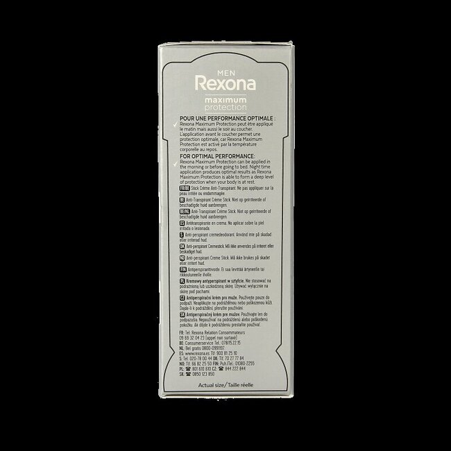 Rexona Deodorant stick men max protect clean scent 45 Milliliter