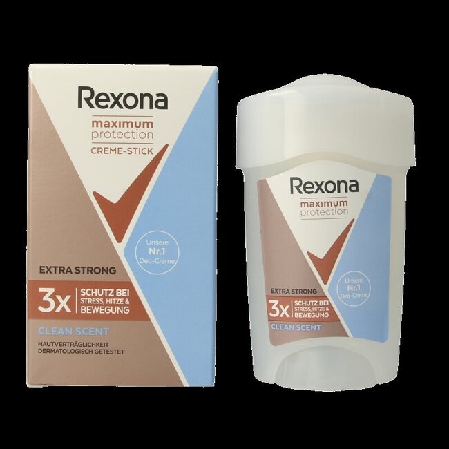 Rexona Déodorant stick femme Maximum Protection Clean Scent 45 ml