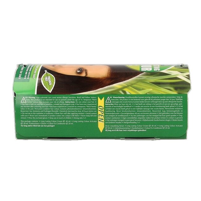 Henna Plus Long lasting colour 4.45 warm brown 100 Milliliter