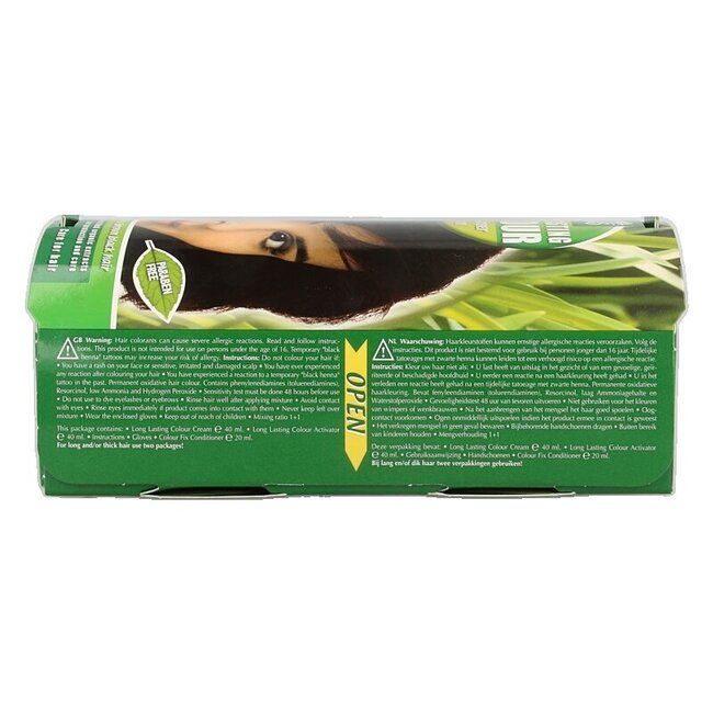 Henna Plus Long lasting colour 3.44 dark copper brown 100 Milliliter