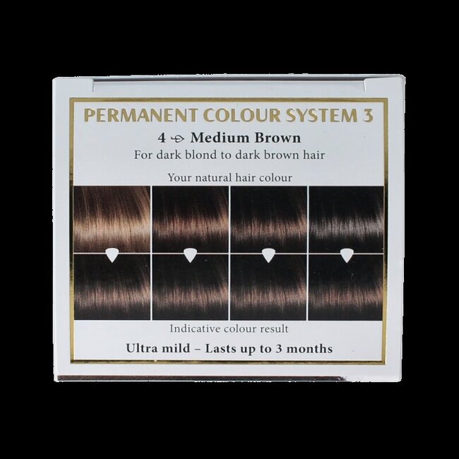 Henna Plus Long Lasting Colour 4 Châtain Moyen 100 ml