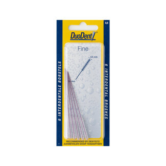 Duodent Interdentaal borstel fine 0.8 6 Stuks