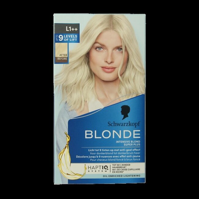 Blonde haarverf intensive bond super plus L1++ 1 Set