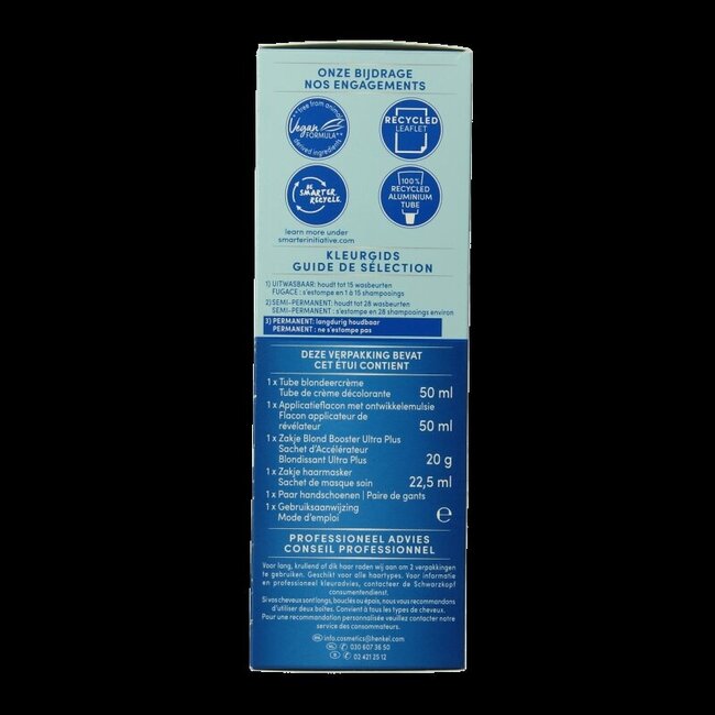 Schwarzkopf Blonde haarverf intensive bond super plus L1++ 1 Set