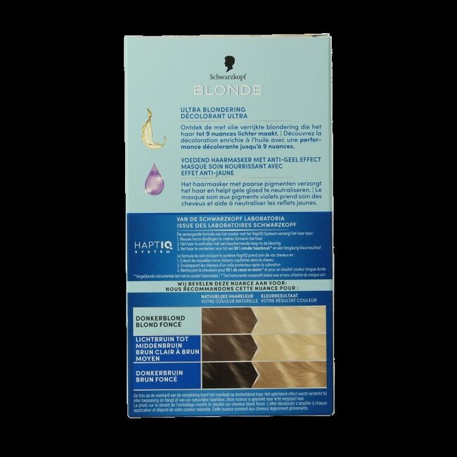 Schwarzkopf Blonde coloration intensive bond super plus L1++ 1 kit