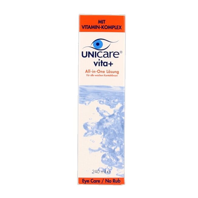 Unicare Vita+ Solution tout-en-un pour lentilles souples 240 ml