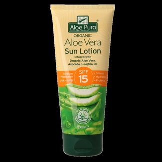 Optima Aloe pura sunprotect F15 aloe vera organic 200 Milliliter