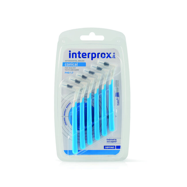 Interprox Plus ragers conical blauw 6 Stuks