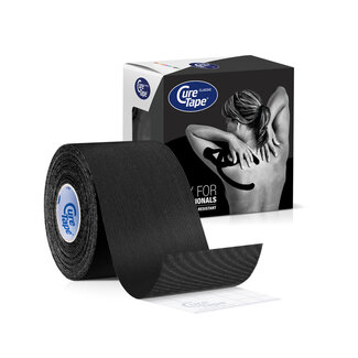 Cure Tape Kinesiotape zwart 5cm x 5m 1 Stuks