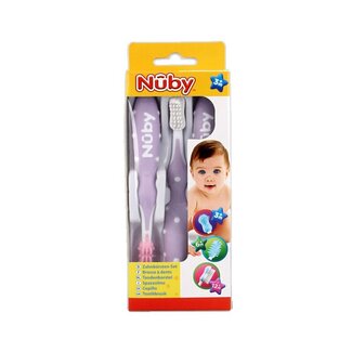 Nuby Set de 3 brosses à dents Nûby