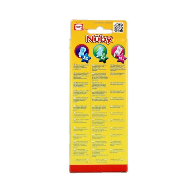 Nuby Tandenborstelsetje 3 Stuks