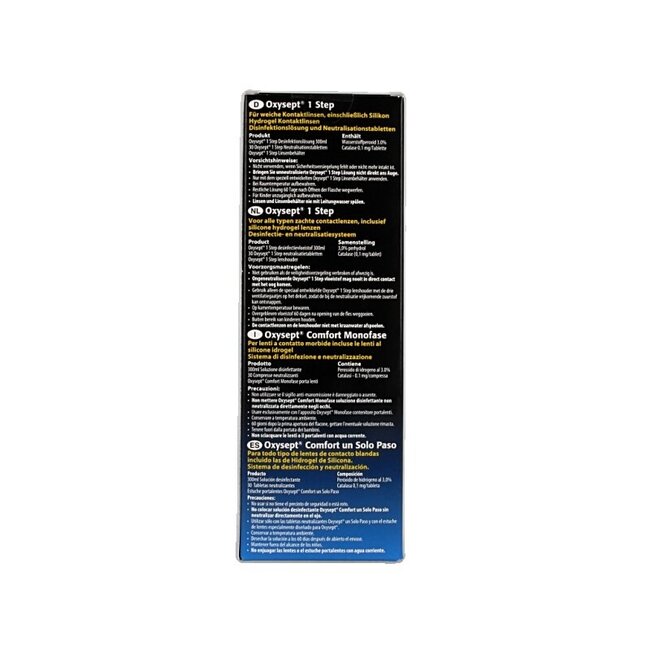 Solution pour lentilles Oxysept 1 Step pour 1 mois 300 ml