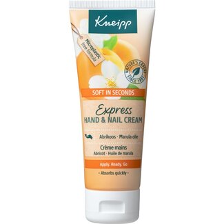Kneipp Kneipp Soft in seconds express hand & nail cream abrikoos 75 Milliliter
