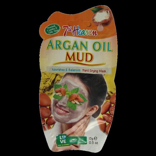 7th Heaven gezichtsmasker argan oil mud 15 Gram