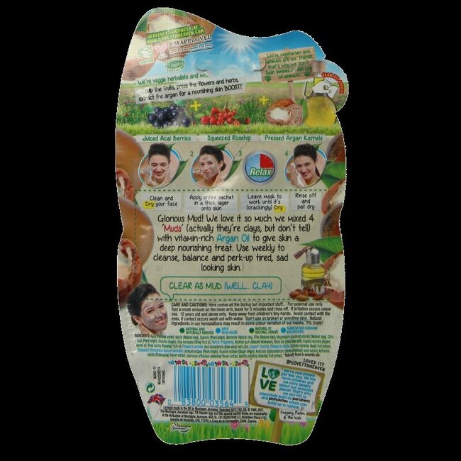 Montagne 7th Heaven gezichtsmasker argan oil mud 15 Gram