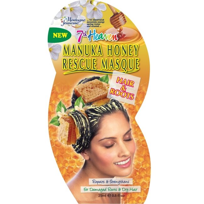 7th Heaven haarmasker rescue manuka honey 25 Milliliter