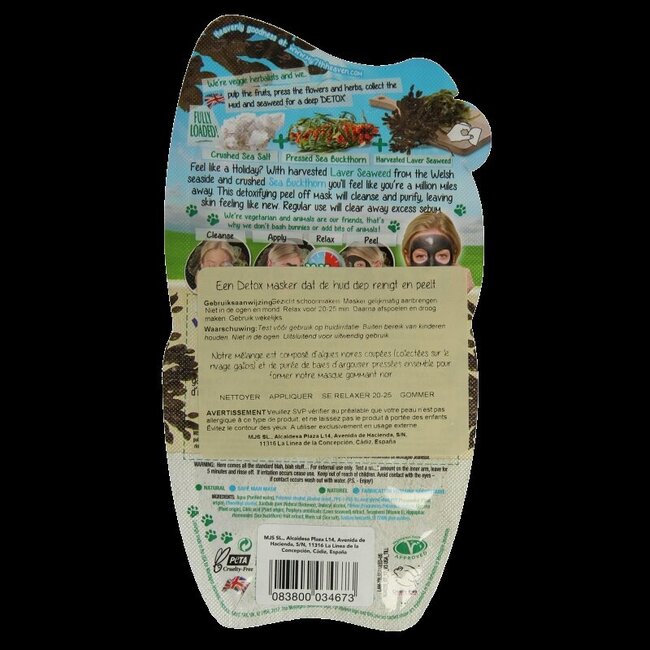 Montagne 7th Heaven gezichtsmasker black seaweed 10 Milliliter