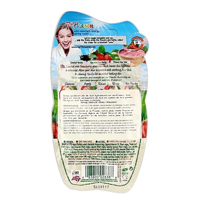 Montagne 7th Heaven gezichtsmasker strawberry souffle 15 Milliliter