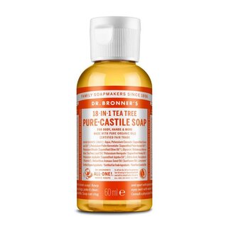 Dr Bronners Liquid soap tea tree 60 Milliliter