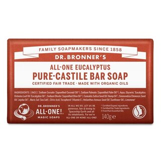 Dr Bronners Barsoap eucalyptus 140 Gram