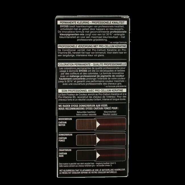 Syoss Colors 3-28 donker chocolade 1 Set