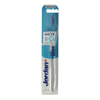 Jordan Brosse à dents Jordan Target White Medium, 1 pièce