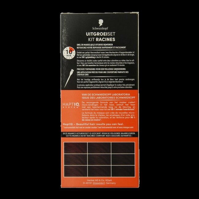 Schwarzkopf Vital uitgroeiset donker bruin 1 Set
