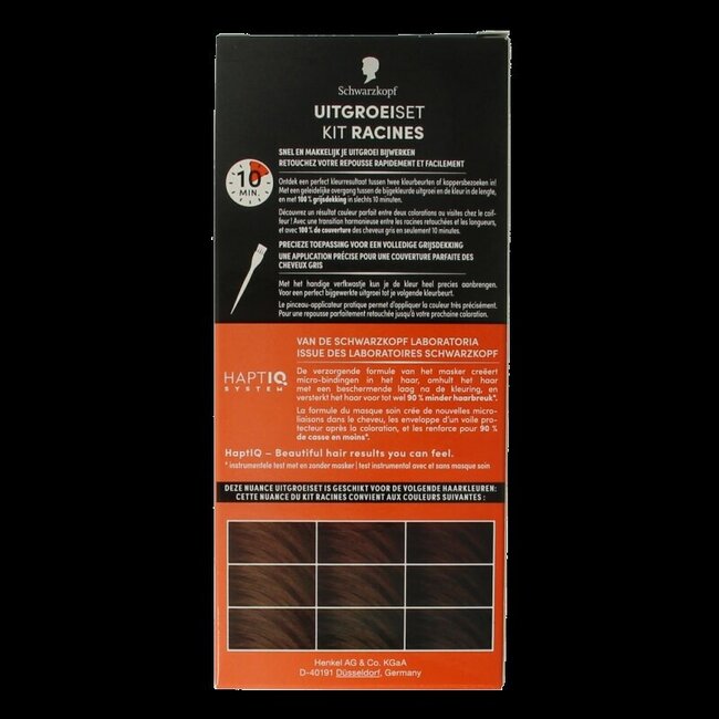 Schwarzkopf Vital Kit Retouche Racines Brun Doré 11 Millilitres